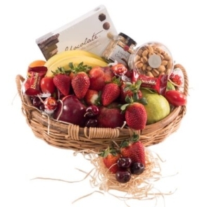 Fruit, flowers & gourmet hamper