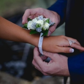 Wrist Corsage with Spray Roses