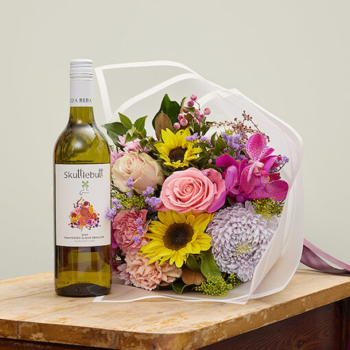 Flowers & wine gift