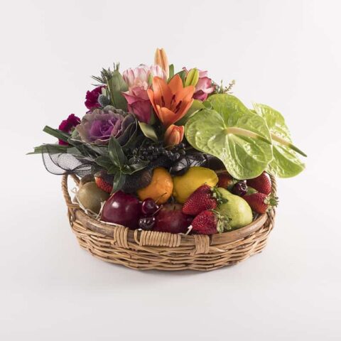 fruit & flowers hamper