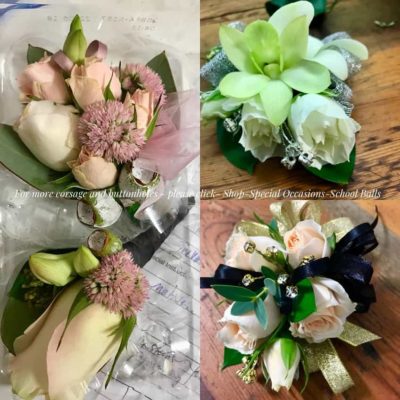 custom-made wrist corsages