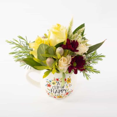 A Cup of Happy with Flowers