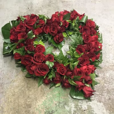 Heart wreath | Sympathy Flowers