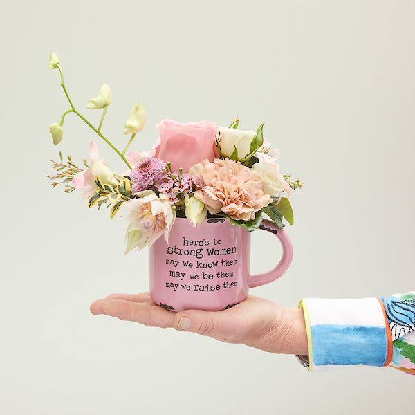 Cup of flowers - Perfect gift for Strong Women