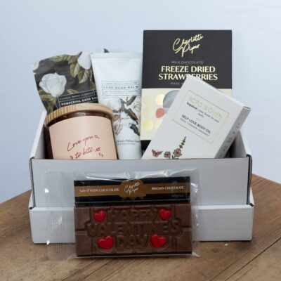 Luxury Valentine’s Gift Box with Candle & Chocolate – Perth
